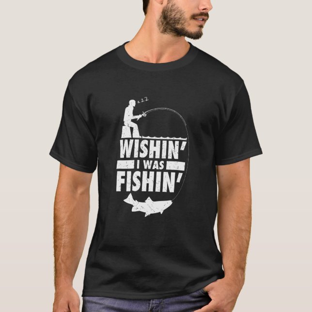 Camiseta Ojalá estuviera pescando maridajes de regalo (Anverso)