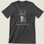 Camiseta Ojalá estuvieras aquí | Monumento conmemorativo de<br><div class="desc">En memoria de la camiseta, por tu ser querido que ha fallecido. La camiseta muestra una foto de ellos y el texto de la plantilla dice: "¡DESEEN QUE ESTÁN AQUÍ PAPÁ, SU NOMBRE, CUMPLEAÑOS Y MENSAJE PERSONAL (FELIZ CUMPLEAÑOS)!" Todos los estilos de fuente, tamaños y colores se pueden cambiar haciendo...</div>