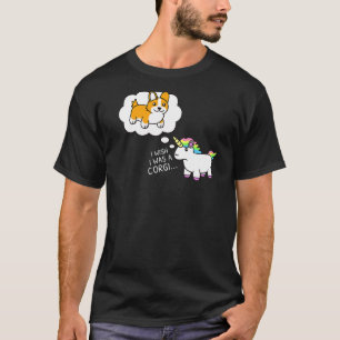 Camiseta Ojalá fuera un perro Corgi Premium
