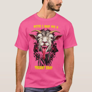 Camiseta Ojalá me tuviera una cabra de garganta