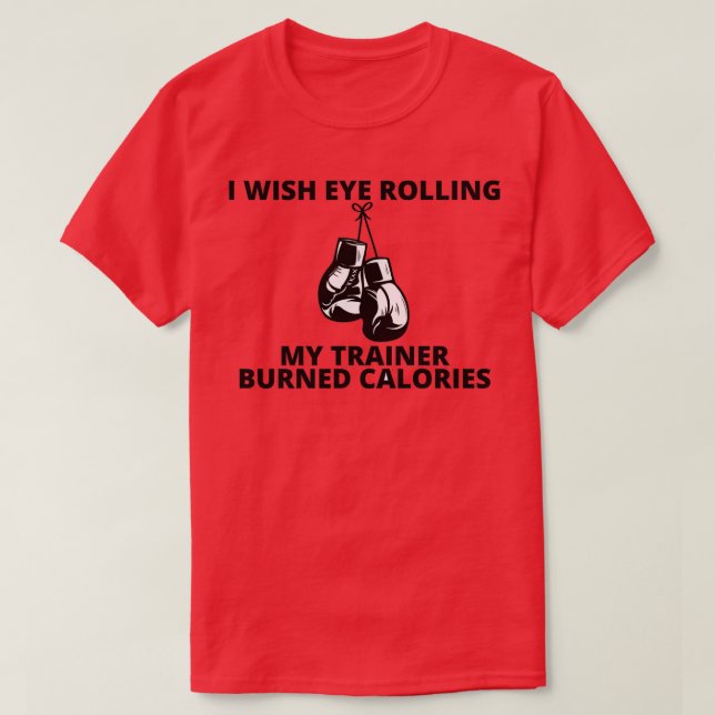 Camiseta ojalá que el ojo rodando a mi entrenador quemara e (Diseño del anverso)