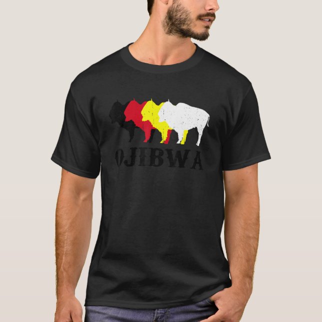 Camiseta Ojibwa Anishinaabeg Ojibwe Native American Medicin (Anverso)