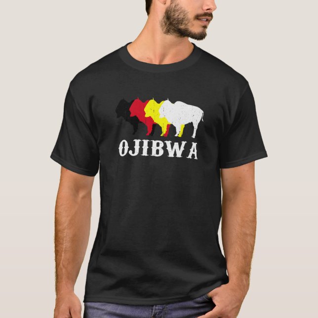 Camiseta Ojibwa Anishinaabeg Pueblo Nativo Estadounidense (Anverso)