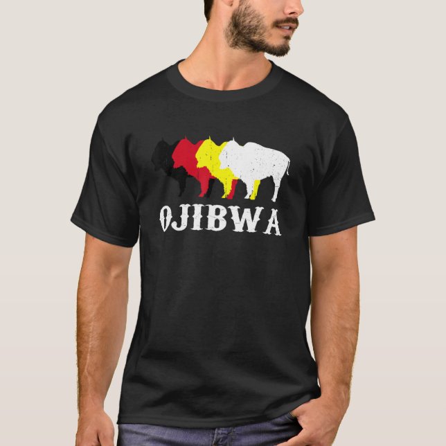 Camiseta Ojibwa Anishinaabeg Pueblo Nativo Estadounidense (Anverso)