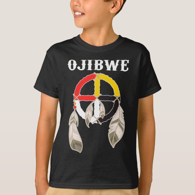 Camiseta Ojibwe Anishinaabeg Pueblo Nativo Estadounidense (Anverso)