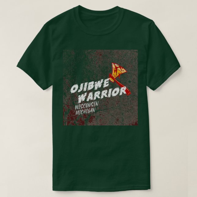 CAMISETA OJIBWE WARRIOR (Diseño del anverso)