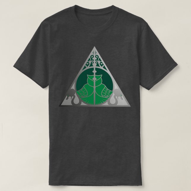 Camiseta Ojo artificial y verde plata de serpiente (Diseño del anverso)