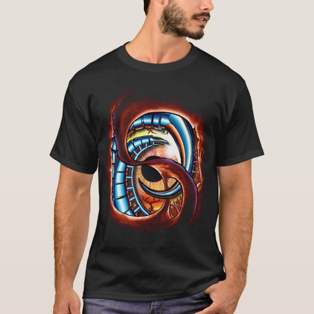 Camiseta Ojo biomecánico (Anverso)