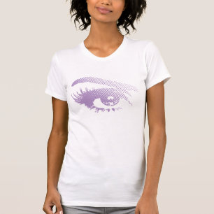 Camiseta Ojo bonito elegante de la púrpura Tono-Violeta de