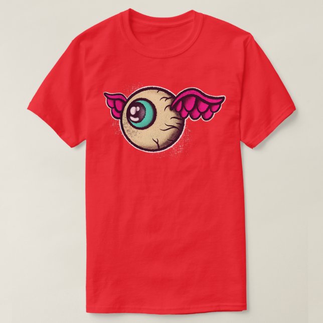 Camiseta Ojo Con Alas Tattoo Style Art (Diseño del anverso)