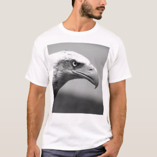 Camiseta Ojo de águila blanca y negra