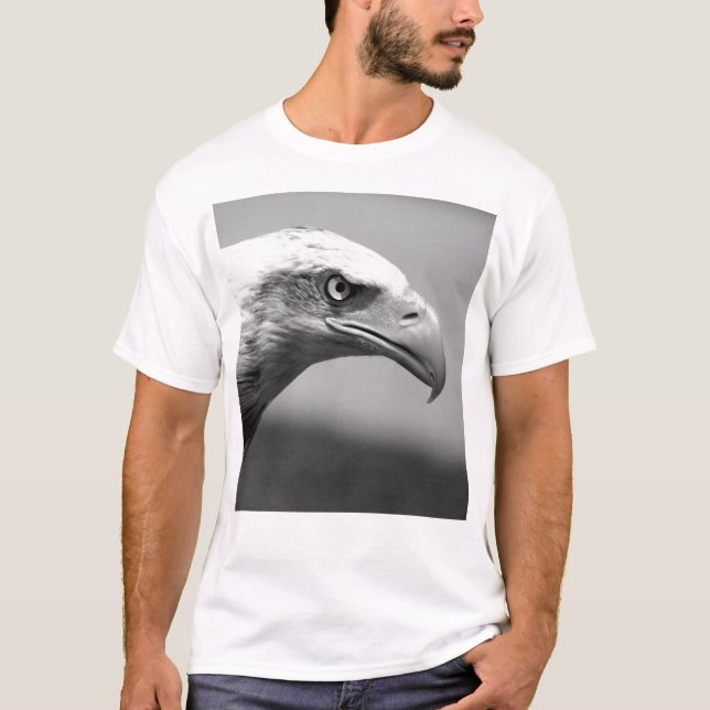 Camiseta Ojo de águila blanca y negra (Anverso)