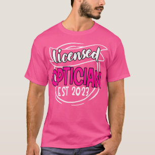Camiseta Ojo de graduación de Médico Optician 2023 con lice