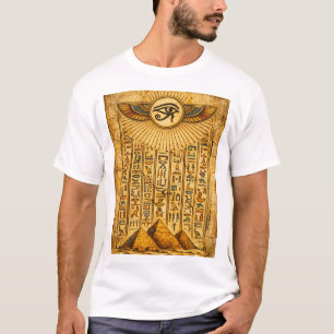 Camiseta Ojo de Horus del Antiguo Egipto – Pirámides Jerogl
