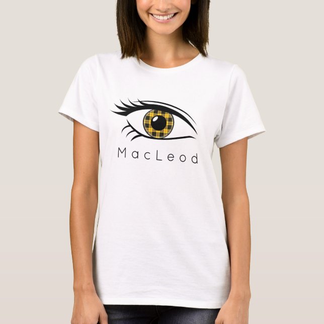 Camiseta Ojo de la tela escocesa de tartán de MacLeod del (Anverso)