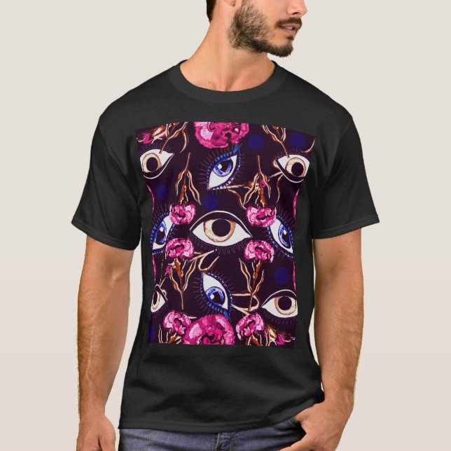 Camiseta Ojo de montaña: Intriga abstracta. (Anverso)
