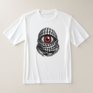 Camiseta ojo de palestina enojado