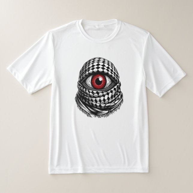 Camiseta ojo de palestina enojado (Distribución)