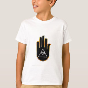 Camiseta Ojo de Providence en símbolo religioso de la mano
