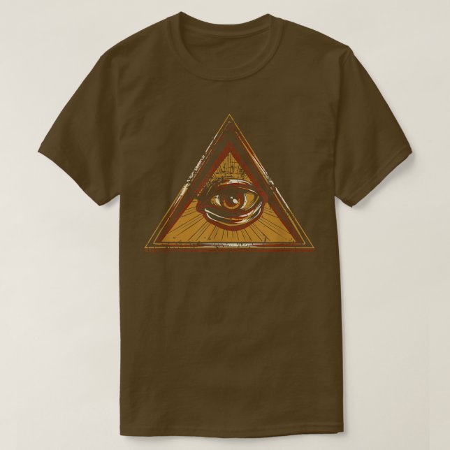 Camiseta Ojo De Providencia La Pirámide Illuminati Dolorosa (Diseño del anverso)