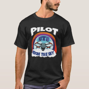 Camiseta Ojo Del Piloto De Drones Del Dron Sky Quadcopter