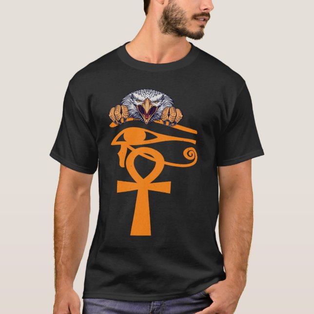Camiseta Ojo Egipcio De Horus Ankh Egipto Arqueólogo Ea (Anverso)