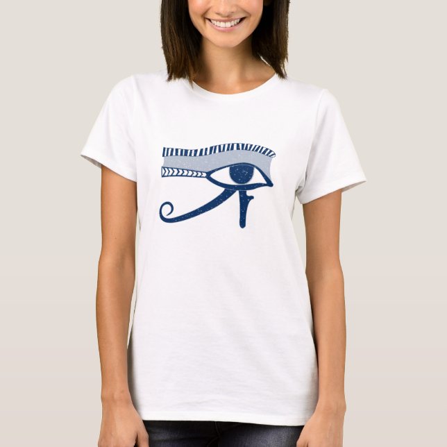 Camiseta Ojo egipcio de horus azul encanto (Anverso)