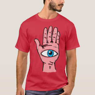 Camiseta Ojo En La Mano Símbolos Mágicos Hamsa Evil Eye