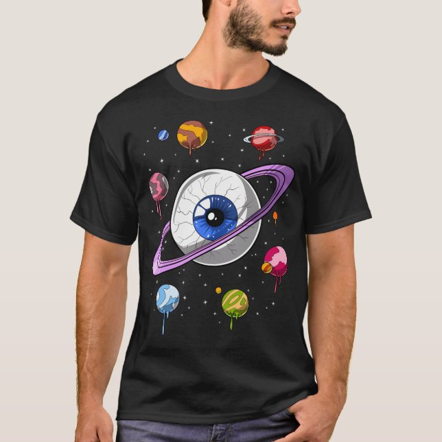 Camiseta Ojo Espacial Psicodélico (Anverso)