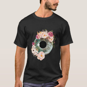 Camiseta Ojo Floral Otometrista Anatomía Ophthalmolo