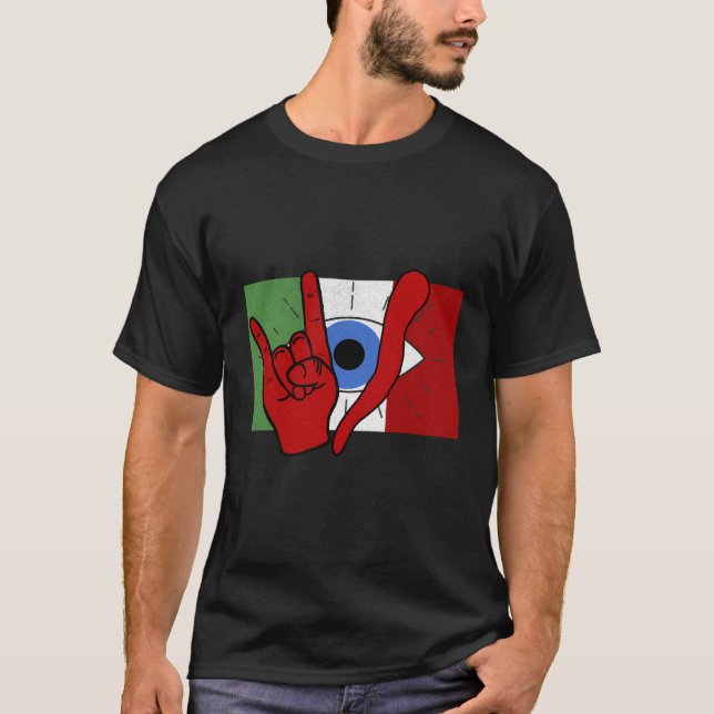 Camiseta Ojo Malvado Italiano Il Malocchio Maloik Malocchio (Anverso)