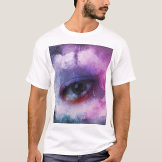 Camiseta ojo morado creativo