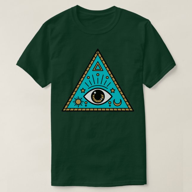 Camiseta Ojo oculto moderno (Diseño del anverso)