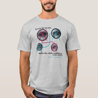 Camiseta Ojo para un ojo T gris