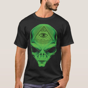 Camiseta Ojo que todo lo ve alienígena Illuminati Estilo gr