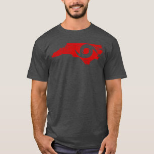 Camiseta Ojo rojo de Carolina del Norte del huracán Basebal