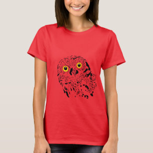 Camiseta Ojos amarillos grandes búho