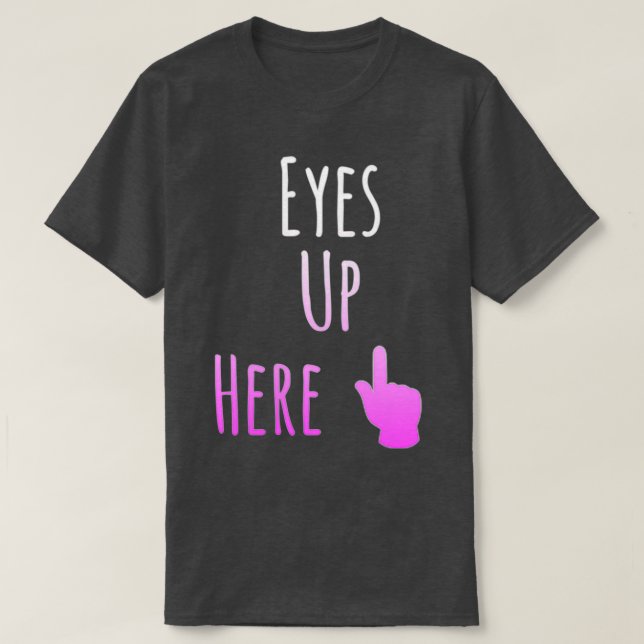 Camiseta Ojos aquí (Diseño del anverso)
