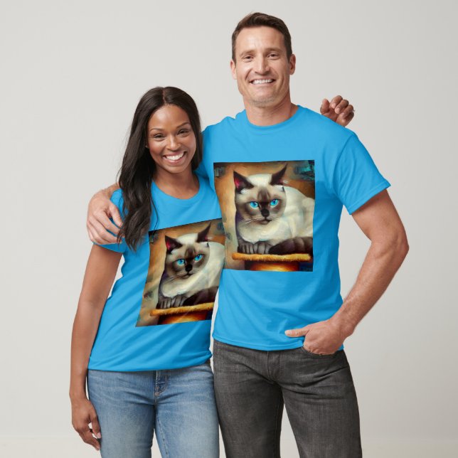 Camiseta Ojos Azules Cat (Unisexo)