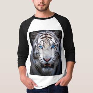Camiseta Ojos azules del tigre blanco