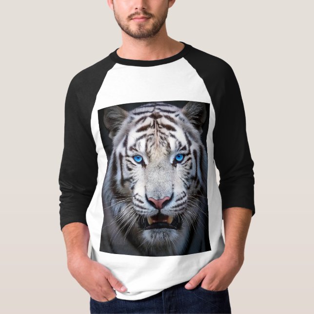 Camiseta Ojos azules del tigre blanco (Anverso)