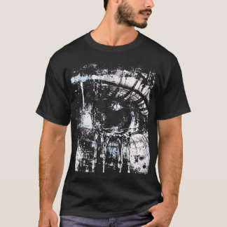 Camiseta OJOS AZULES GRUNGY — Ojo Gráfico Fotográfico Destr