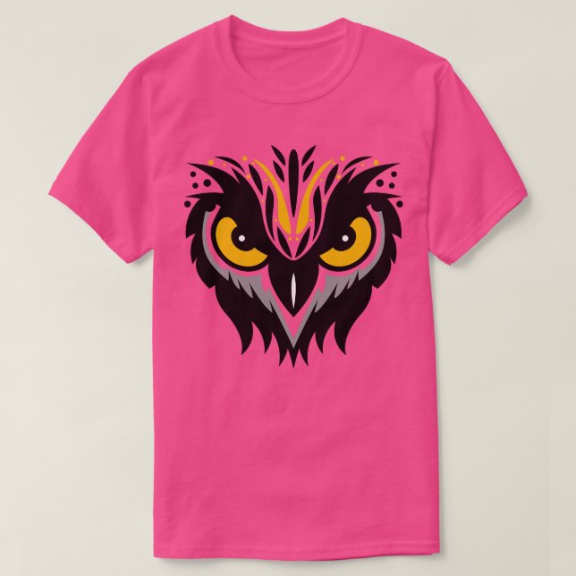Camiseta Ojos búho (Diseño del anverso)