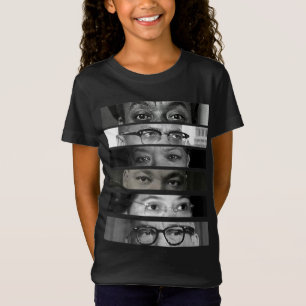Camiseta Ojos de activistas de derechos civiles en Mes de H