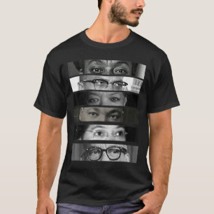 Camiseta Ojos de activistas de derechos civiles en Mes de H