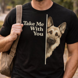 Camiseta Ojos de cachorro triste llévame contigo Pastor Ale