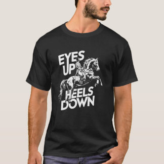 Camiseta Ojos de chica de caballo divertida cita arriba