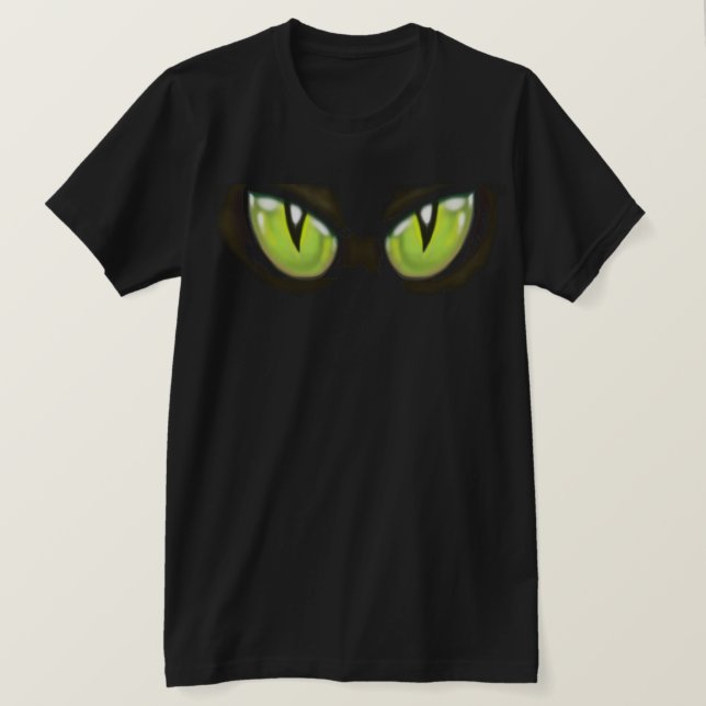 Camiseta Ojos de gato (Anverso del diseño)