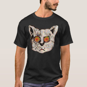 Camiseta ojos de gato hipnótico
