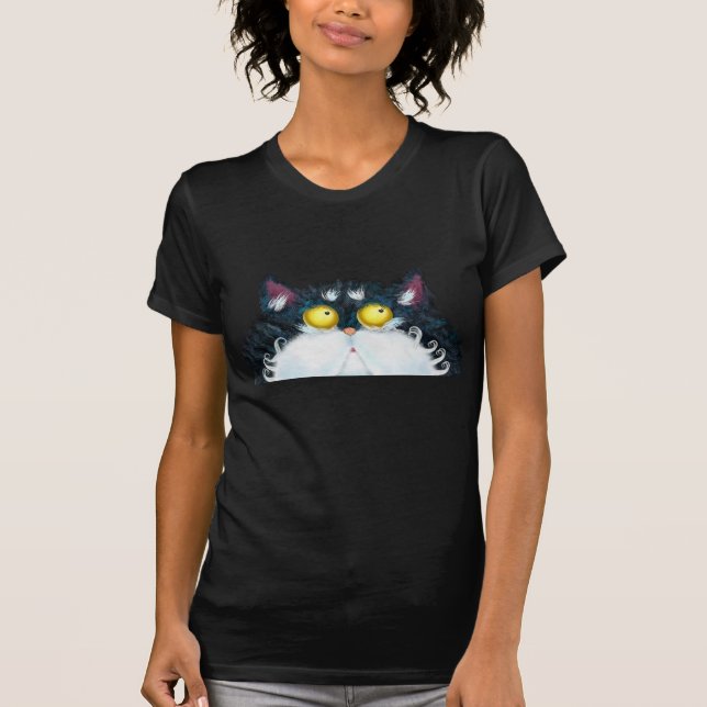 Camiseta Ojos de gato mirando (Anverso)